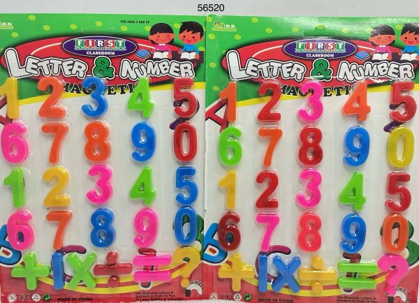 SET NUMERO/LETRAS MAGNETICAS 26/1 3.8CM