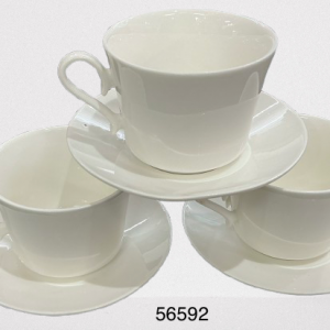 TAZA C/PLATILLO BLANCA 7X5.5CM