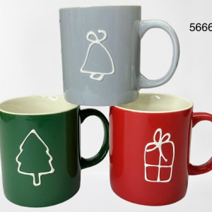 POZUELO C/DISEÑO NAVIDAD 8.3X9.3CM
