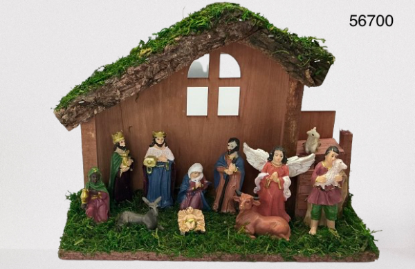 NACIMIENTO ADORNO DE NAVIDAD 25X18CM