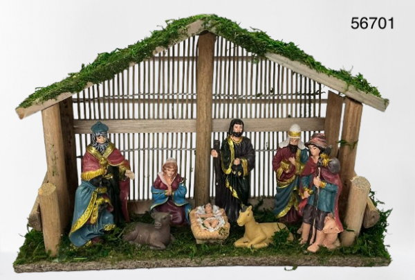 NACIMIENTO ADORNO DE NAVIDAD 30X19CM