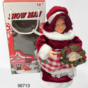 FIGURA MAMA SANTA C/MUSICA 30CM