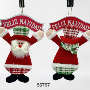 COLGANTE FIGURA C/LETRERO 26CM