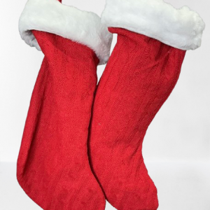 BOTA DE NAVIDAD ROJA 22X38CM