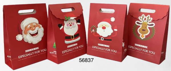 BOLSA P/REGALO NAVIDAD 19X9X27CM