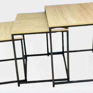 SET MESA MADERA 3/1 46/40/34CM