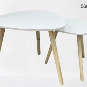 SET MESA BLANCA 2/1 40/55CM