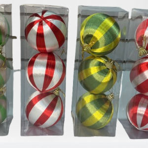 SET BOLAS P/ARBOL DE NAVIDAD 3/1 8CM