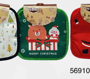 SET COCINA DISEÑO NAVIDAD 2/1 17X17CM