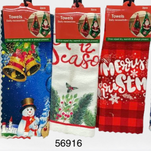 SET TOALLA COCINA P/NAVIDAD 2/1 30X60CM