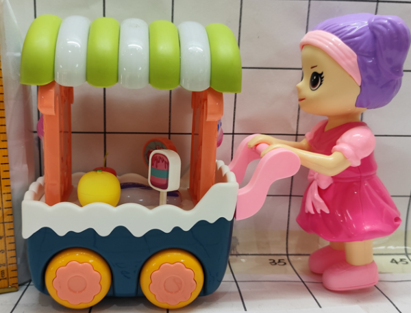MUÑECA C/CARRITO FUNCIONES