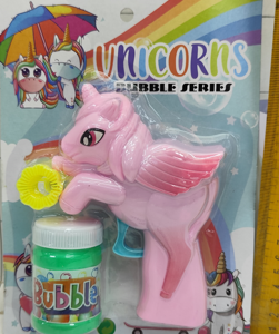 PISTOLA BURBUJA UNICORNIO BLISTER