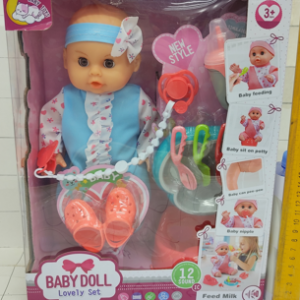 MUÑECA 12" C/ACCESORIOS
