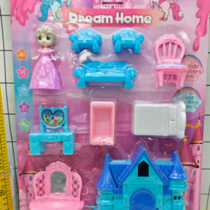 SET DE MUEBLES C/MUÑECA BLISTER