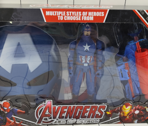 SET FIGURA SUPERHEROE C/ACCESORIOS