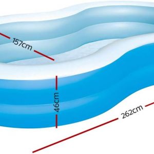 BESTWAY PISCINA INFLABLE OVALADA 262X157X46CM