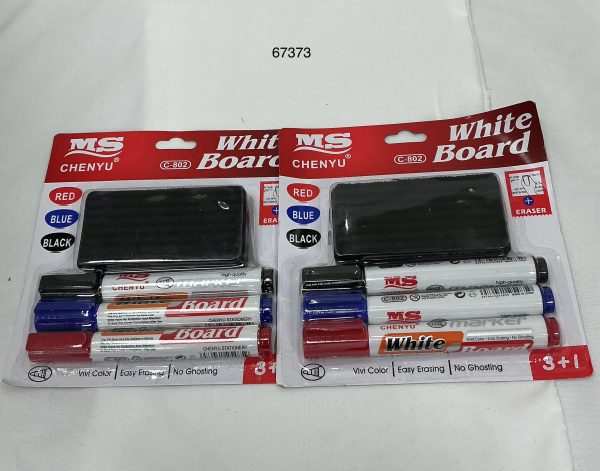 SET MARCADOR C/BORRADOR PIZARRA 4/1