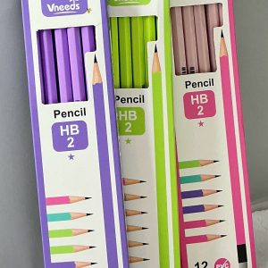 VNEEDS SET LAPIZ CARBON MACAROON HB 7" 12/1