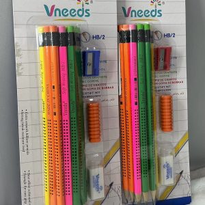 VNEEDS SET LAPIZ CARBON C/ACCESORIOS 15/1