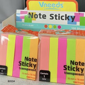VNEEDS SET PAPEL NOTA 4/1 7.6X7.6CM
