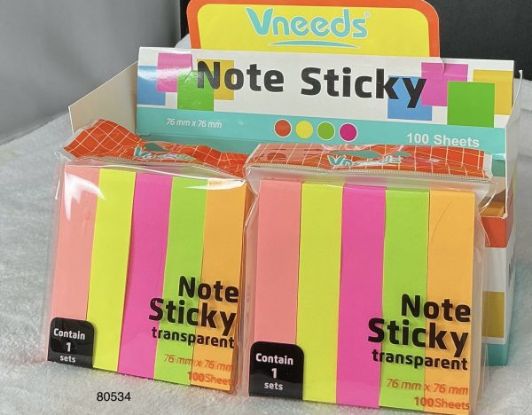 VNEEDS SET PAPEL NOTA 4/1 7.6X7.6CM