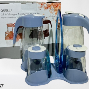BAGER SET VINAGRERA CRISTAL C/FRASCOS 5/1