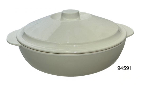 FUENTE DE MELAMINA C/TAPA 24X10CM