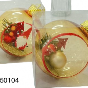 SET BOLAS DE NAVIDAD C/ACCESORIO 2/1 10CM