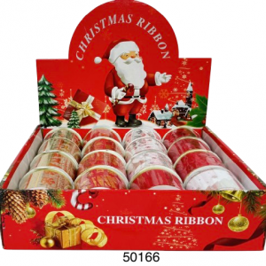 CINTA DECORATIVA P/NAVIDAD 6CMx3YDS