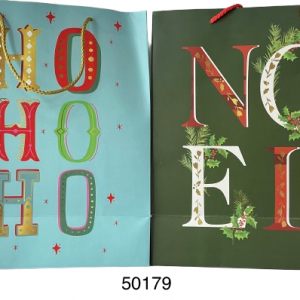 BOLSA REGALO P/NAVIDAD 26X32X12CM