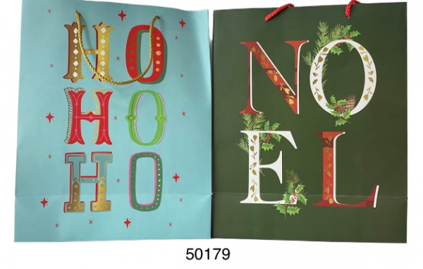 BOLSA REGALO P/NAVIDAD 26X32X12CM
