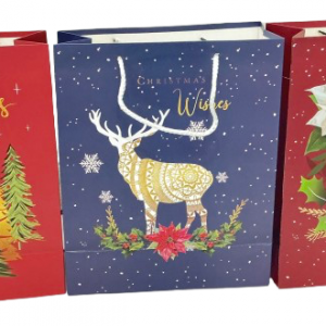 BOLSA REGALO P/NAVIDAD 26X32X12CM