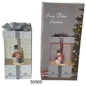 CAJA REGALO NAVIDAD C/LUZ+MUSICA 19.5X10X10CM