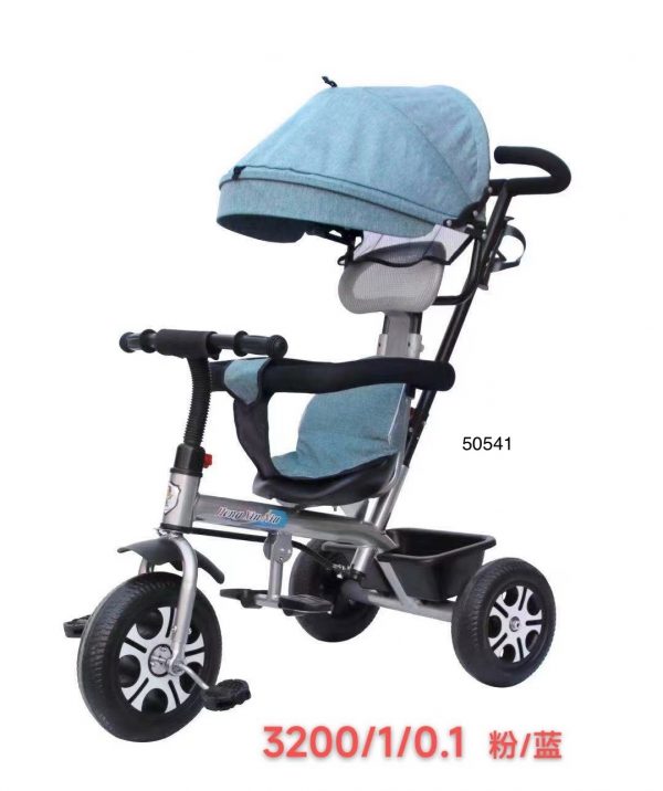 TRICICLO C/LUZ+MUSICA+SOMBRILLA+ARRASTRADOR