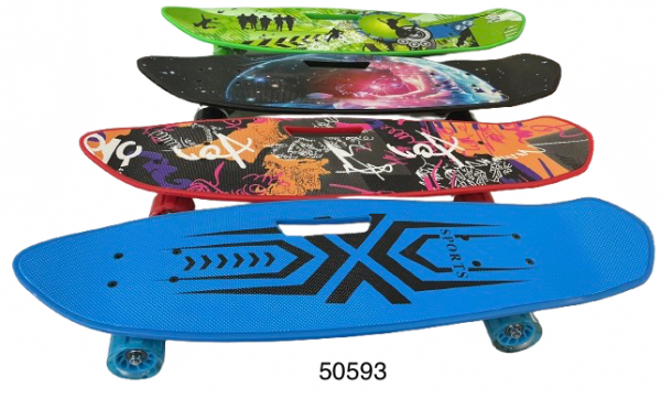 SKATEBOARD C/LUZ 20X70CM