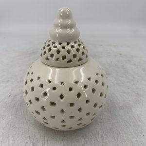 FLORERO C/TAPA DE PORCELANA 12X12X16CM