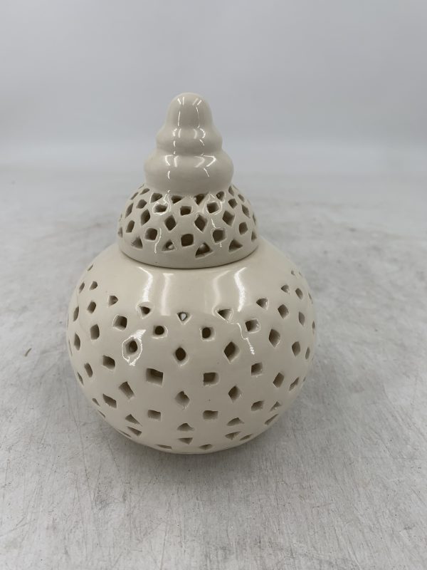 FLORERO C/TAPA DE PORCELANA 12X12X16CM