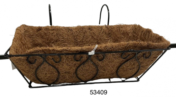 MACETERO RECTANGULAR COLGANTE P/PARED 30CM