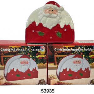 SERVILLETERA CERAMICA P/NAVIDAD 4.5X10.8X8.5CM