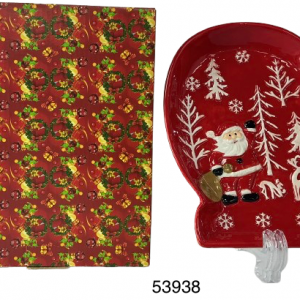 PLATO GUANTE DE NAVIDAD 19.5X23CM