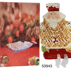 PLATO DE NAVIDAD 18X12.5CM