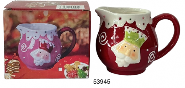 CREMERA CERAMICA P/NAVIDAD 8X9.5CM