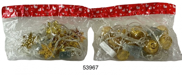 SET LUZ LED NAVIDAD 10/1 200CM DORADO