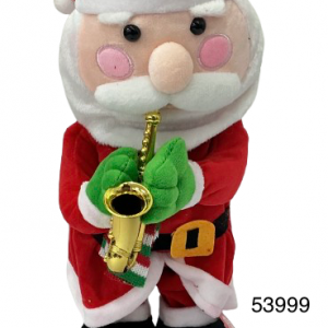 PELUCHE SANTA C/LUZ+MUSICA 23CM