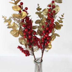 RAMO BOUQET ARTIFICIAL P/NAVIDAD 65CM