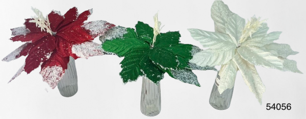 FLOR ARTIFICIAL DE NAVIDAD 30X20CM