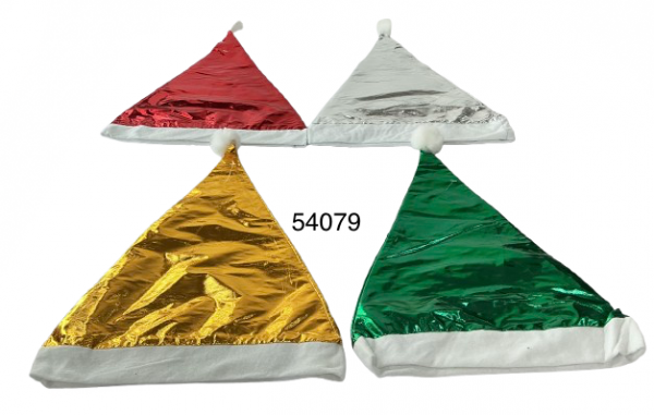 GORRO SANTA C/BRILLO 28X37CM