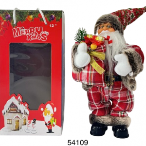 FIGURA SANTA C/MUSICA 30CM