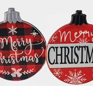 ADORNO DE  METAL NAVIDAD DECORATIVA 21.5CM