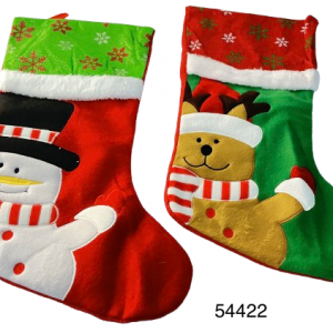 BOTA NAVIDAD C/DISEÑO 20X40CM